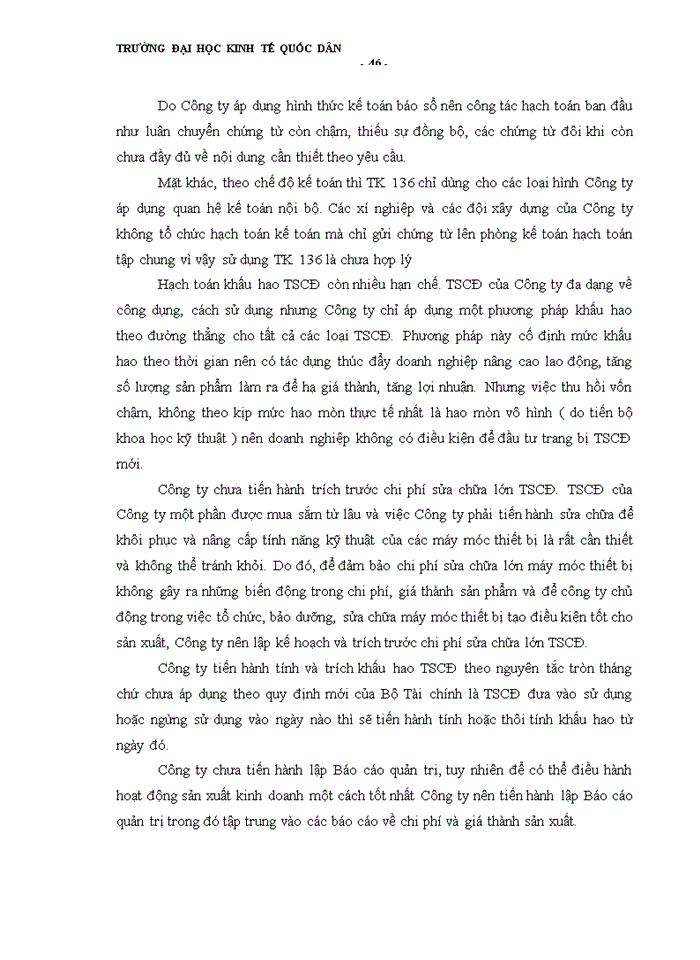 image for page Tổ chức kế toán TSCĐ hữu hình tại Công ty Tây Bắc – Bộ Quốc phòng