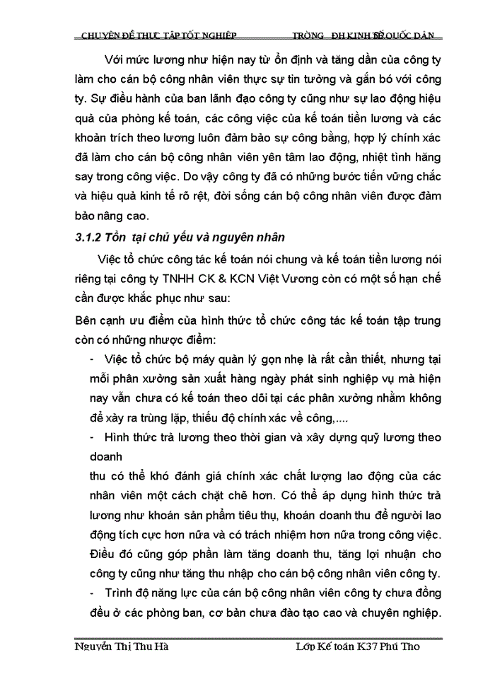 image for page Hoàn thiện kế toán tiền lương và các khoản trích theo lương tại công ty TNHH CK & KCN Việt Vương