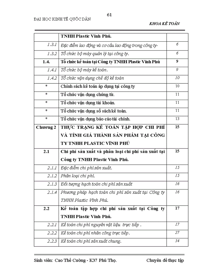 image for page Hoàn thiện Kế toán tập hợp chi phí sản xuất và tính giá thành sản phẩm tại Công ty TNHH Plastic Vĩnh Phú