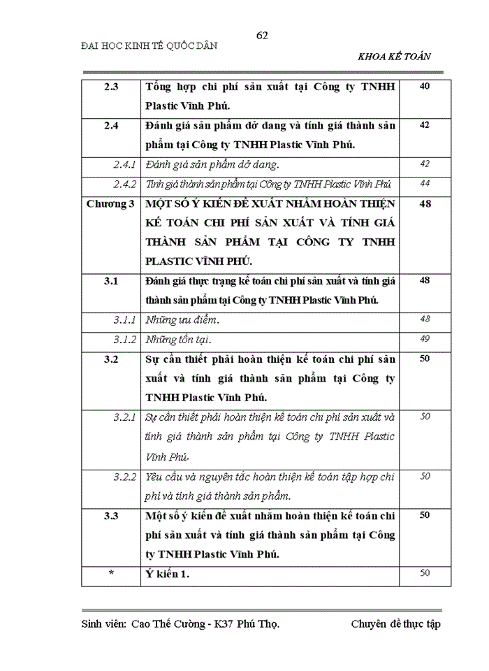 image for page Hoàn thiện Kế toán tập hợp chi phí sản xuất và tính giá thành sản phẩm tại Công ty TNHH Plastic Vĩnh Phú