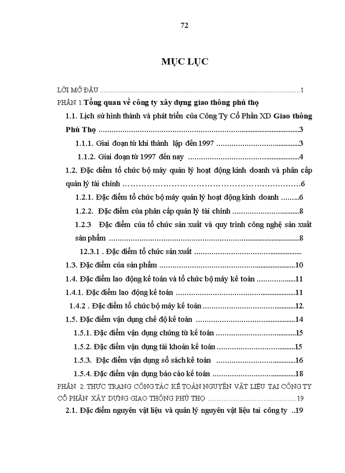 image for page Thực trạng công tác kế toán nguyên vật liệu tại công ty cổ phần Xây Dựng Giao Thông Phú Thọ