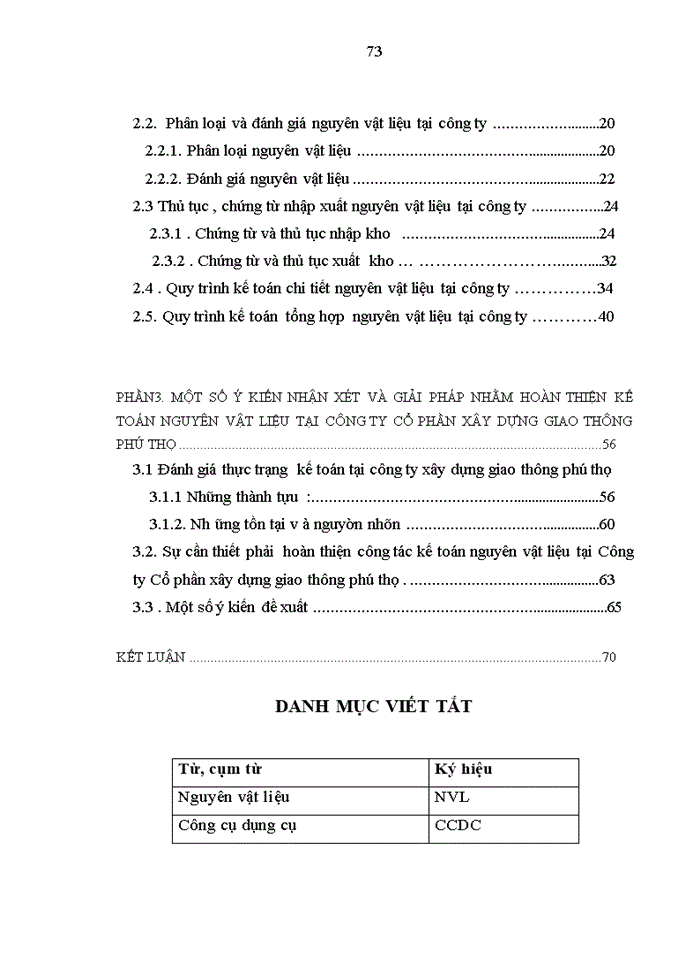 image for page Thực trạng công tác kế toán nguyên vật liệu tại công ty cổ phần Xây Dựng Giao Thông Phú Thọ