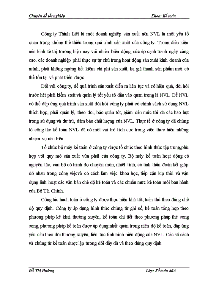 image for page Hoàn thiện kế toán nguyên vật liệu ở Công ty cổ phần đầu tư và bê tông Thịnh Liệt