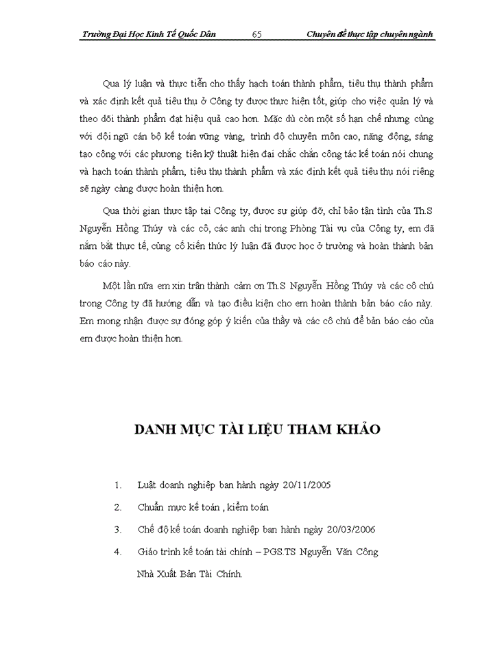 image for page Hoàn thiện hạch toán tiêu thụ thành phẩm và xác định kết quả tiêu thụ tại Công ty CP Dệt 10/10