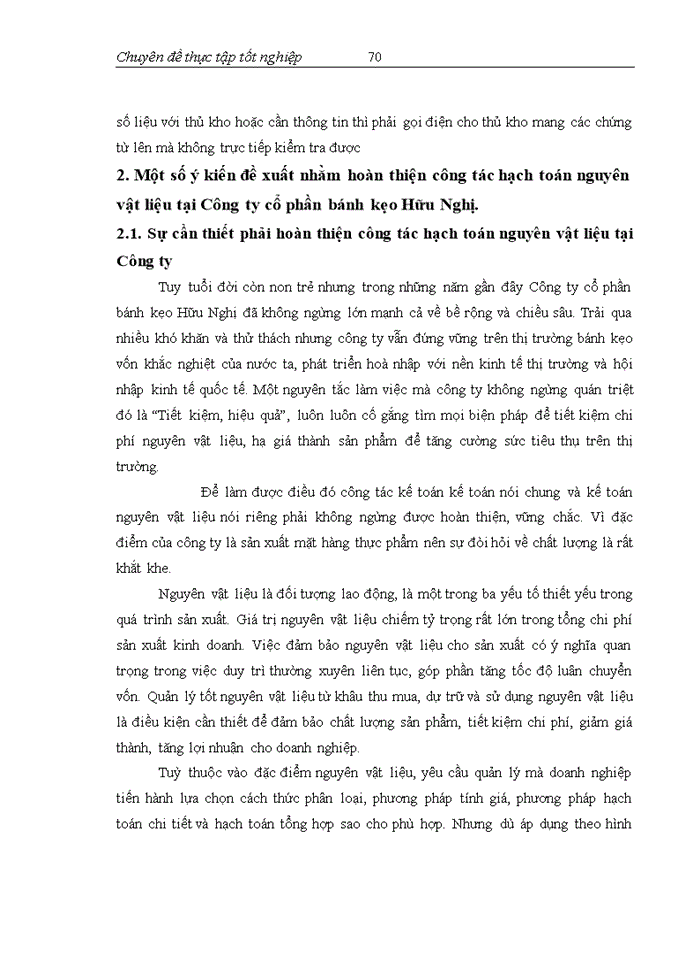 image for page Một số ý kiến nhằm hoàn thiện hạch toán nguyên vật liệu tại công ty cổ phần bánh kẹo cao cấp hữu nghị