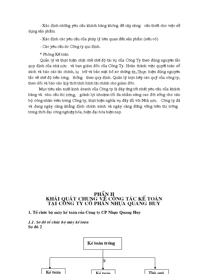 image for page Tổ chức hạch toán lao động – tiền lương và các khoản trích phải nộp theo lương tại Công ty Cổ Phần Nhựa Quang Huy năm 2006