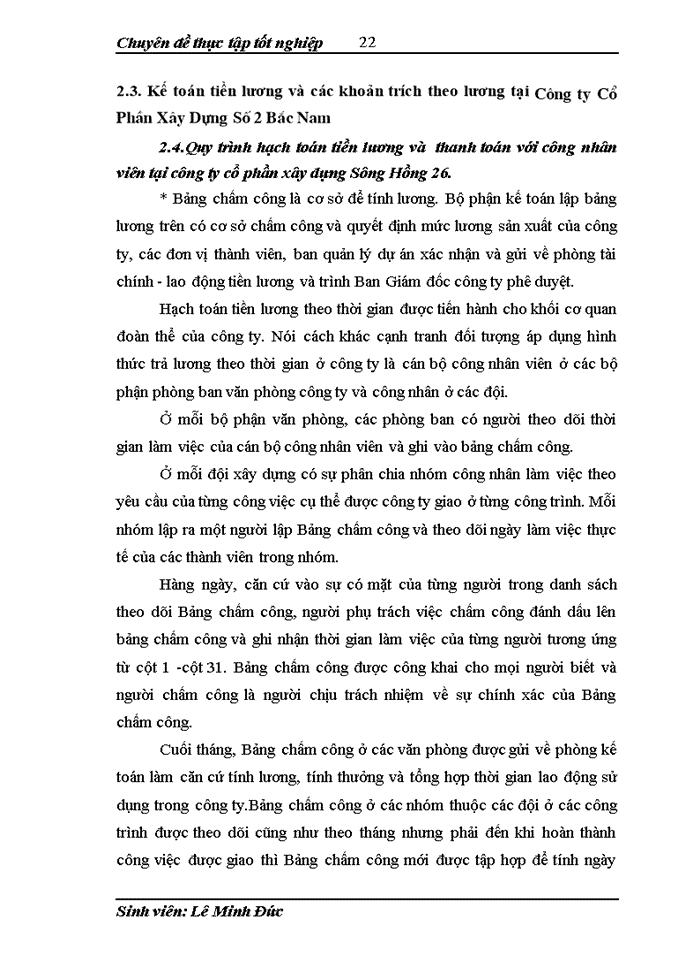 image for page Hoàn thiện công tác kế toán tiền lương và các khoản trích theo lương tại Công ty Cổ phần xây dựng số 2 Bắc Nam