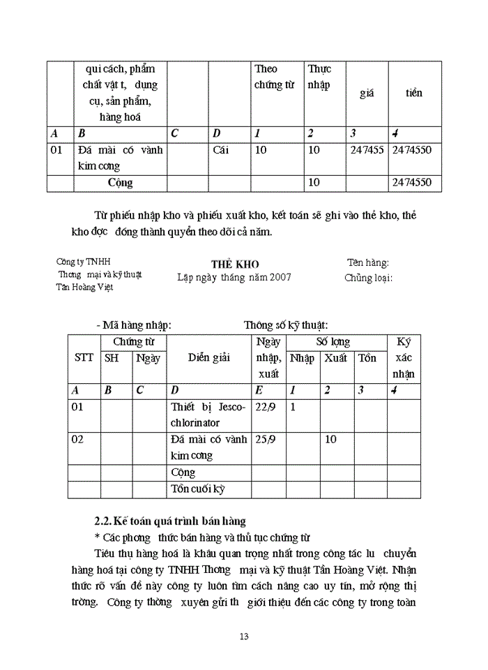 image for page Kế toán lưu chuyển hàng hoá và xác định kết quả tiêu thụ hàng hoá tại công ty TNHH Thương mại và kỹ thuật Tân Hoàng Việt