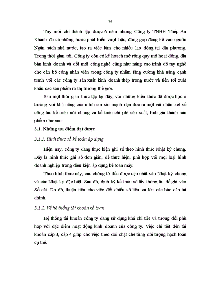 image for page Kế toán tập hợp chi phí sản xuất và tính giá thành sản phẩm tại Công ty TNHH Thép An Khánh