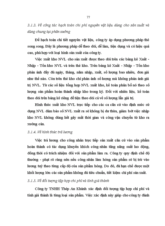 image for page Kế toán tập hợp chi phí sản xuất và tính giá thành sản phẩm tại Công ty TNHH Thép An Khánh