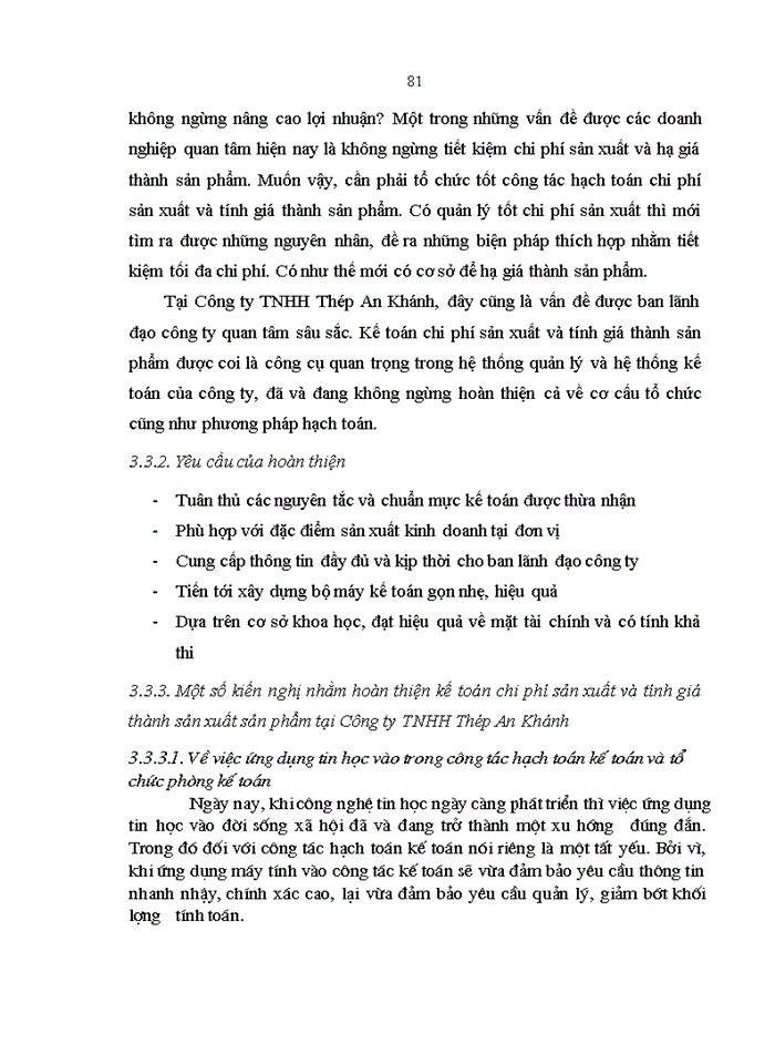 image for page Kế toán tập hợp chi phí sản xuất và tính giá thành sản phẩm tại Công ty TNHH Thép An Khánh