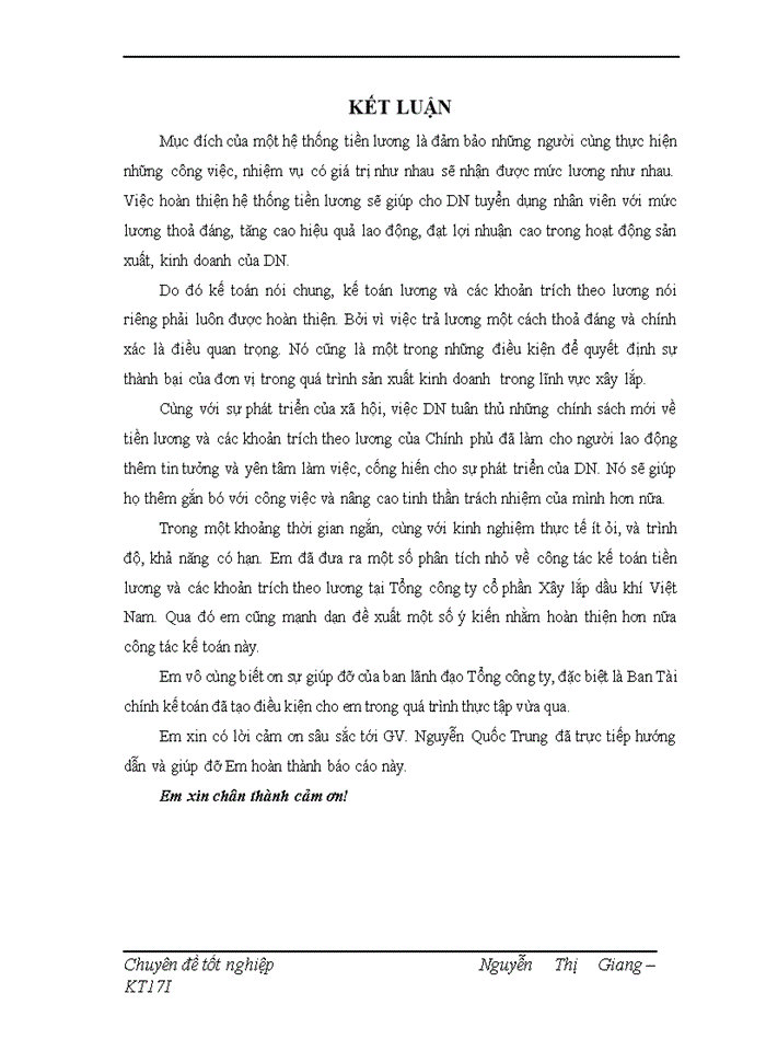 image for page Hoàn thiện công tác kế toán tiền lương và các khoản trích theo lương tại Tổng công ty cổ phần Xây lắp Dầu khí Việt Nam