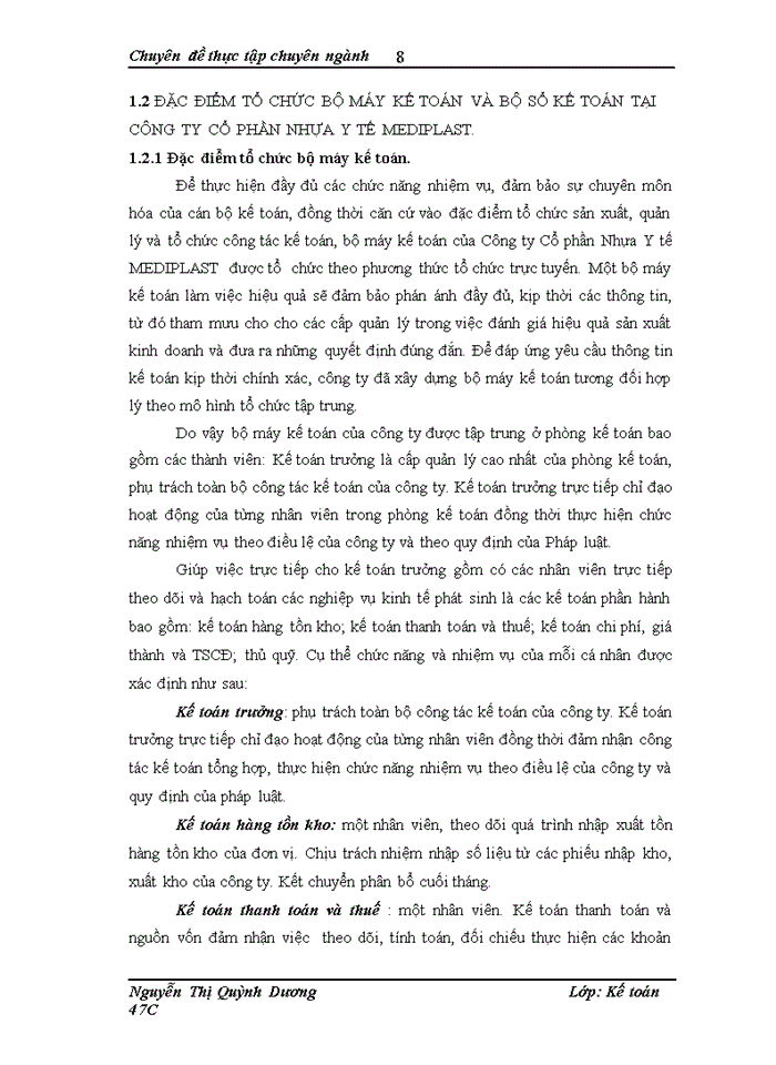 image for page Kế toán nguyên, vật  liệu tại Công ty Cổ phần Nhựa Y tế MEDIPLAST