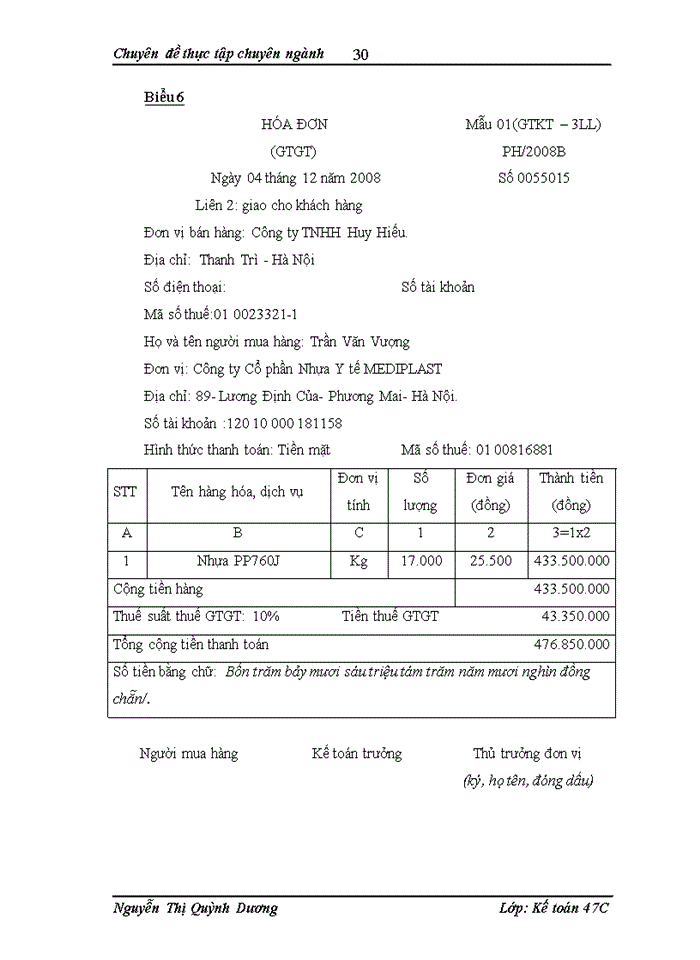 image for page Kế toán nguyên, vật  liệu tại Công ty Cổ phần Nhựa Y tế MEDIPLAST