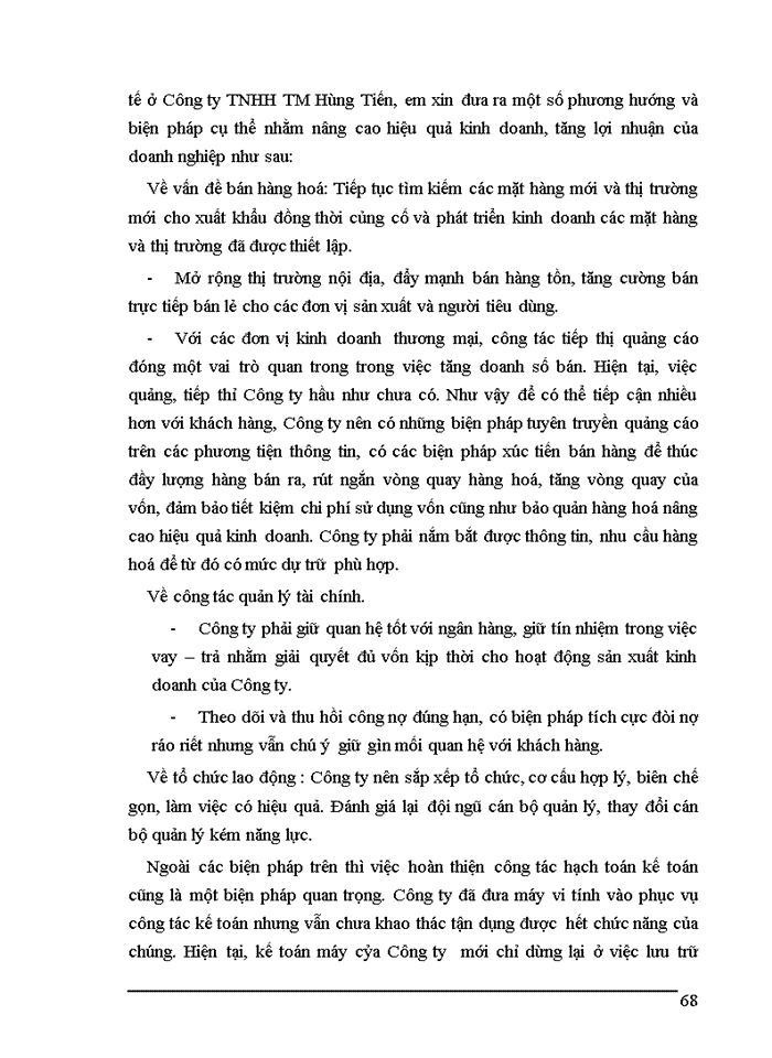 image for page Kế toán bán hàng và xác định kết quả kinh doanh ở Công ty TNHH TM Hùng Tiến