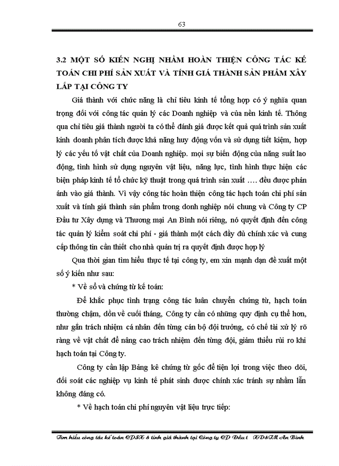 image for page Hoàn thiện kế toán chi phí sản xuất và tính giá thành sản phẩm tại công ty cổ phần đầu tư xây dựng & thương mại an bình