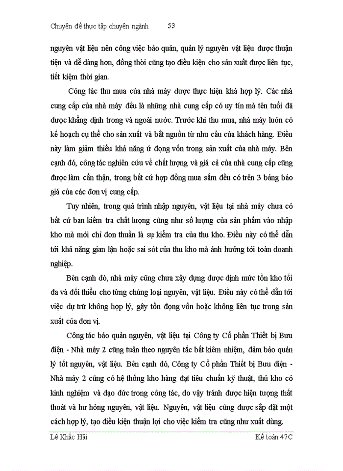 image for page Hoàn thiện kế toán nguyên, vật liệu tại công ty cổ phần thiết bị bưu điện - nhà máy 2