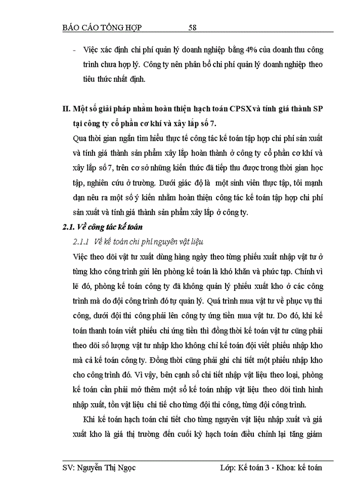 image for page Hạch toán kế toán chi phí sản xuất và tính giá thành sản phẩm xây lắp tại công ty cổ phần cơ khí và xây lắp số 7