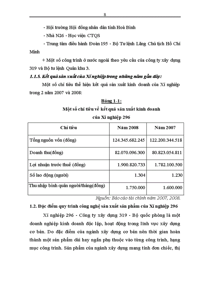 image for page Hoàn thiện kế toán chi phí sản xuất và tính giá thành sản phẩm xây lắp tại Xí nghiệp 296 – Công ty xây dựng 319 - Bộ quốc phòng