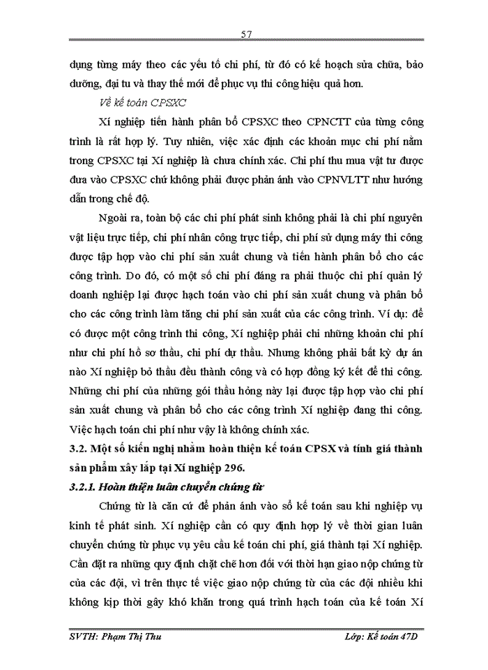 image for page Hoàn thiện kế toán chi phí sản xuất và tính giá thành sản phẩm xây lắp tại Xí nghiệp 296 – Công ty xây dựng 319 - Bộ quốc phòng