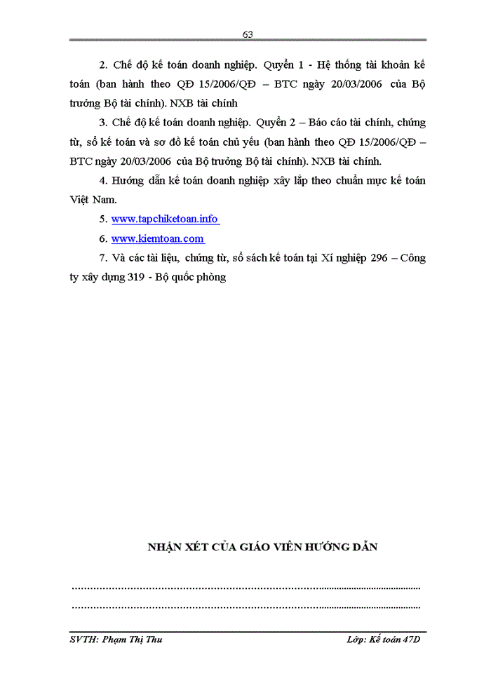image for page Hoàn thiện kế toán chi phí sản xuất và tính giá thành sản phẩm xây lắp tại Xí nghiệp 296 – Công ty xây dựng 319 - Bộ quốc phòng
