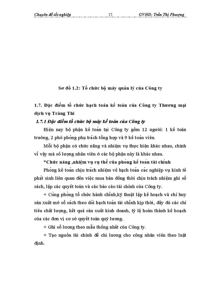 image for page Hạch toán tiêu thụ hàng hóa và xác định kết quả tiêu thụ hàng hóa tại CTy Thương mại dịch vụ Tràng Thi
