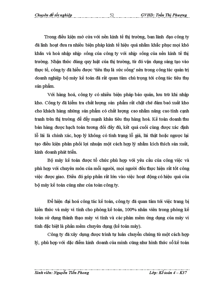 image for page Hạch toán tiêu thụ hàng hóa và xác định kết quả tiêu thụ hàng hóa tại CTy Thương mại dịch vụ Tràng Thi