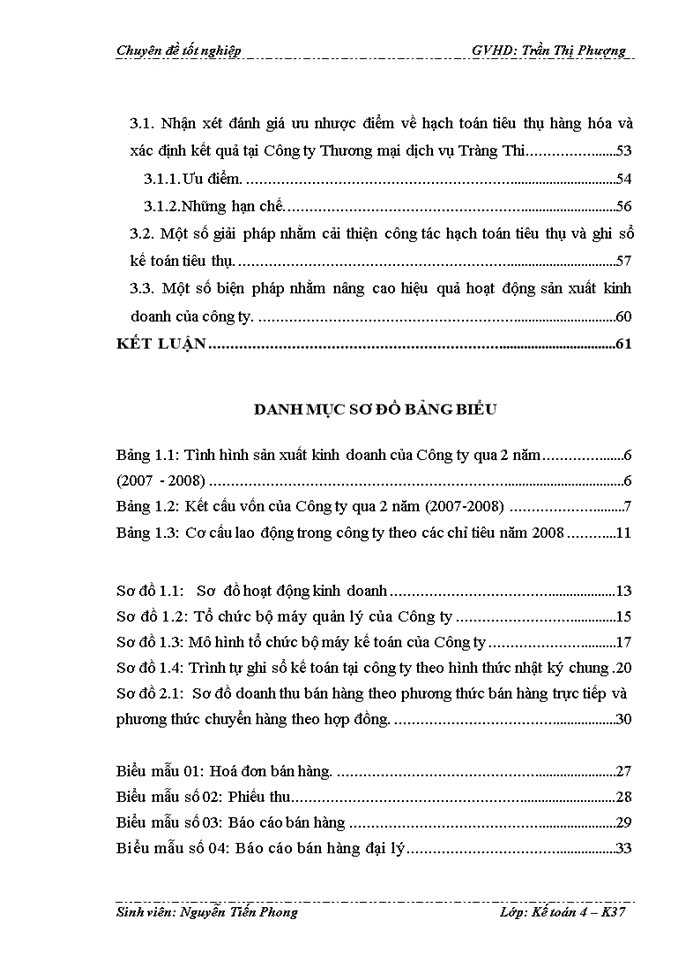 image for page Hạch toán tiêu thụ hàng hóa và xác định kết quả tiêu thụ hàng hóa tại CTy Thương mại dịch vụ Tràng Thi