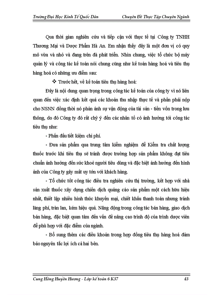 image for page Hoàn thiện công tác kế toán bán hàng tại Công ty TNHH Thương Mại và Dược Phẩm Hà An