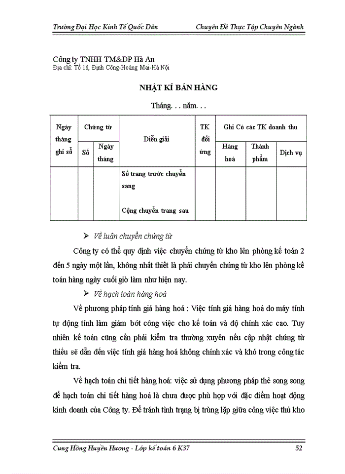 image for page Hoàn thiện công tác kế toán bán hàng tại Công ty TNHH Thương Mại và Dược Phẩm Hà An