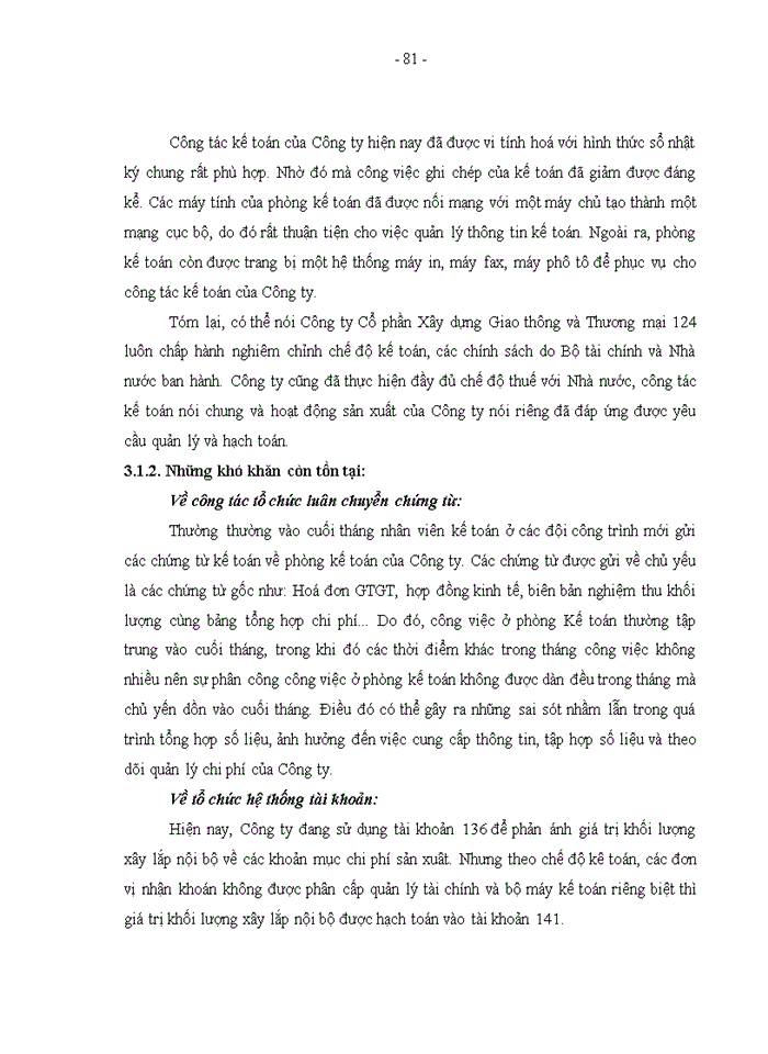 image for page Hoàn thiện công tác kế toán chi phí sản xuất và tính giá thành sản phẩm tại Công ty Cổ phần Xây dựng Giao thông và Thương Mại 124
