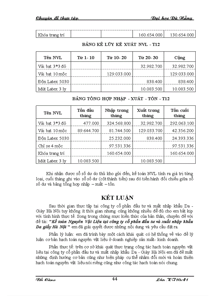 image for page Kế toán Nguyên Vật Liệu tại công ty cổ phần đầu tư và xuất nhập khẩu Da giầy Hà Nội