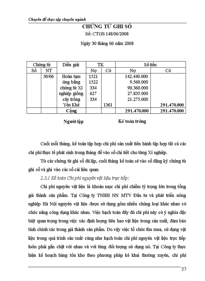 image for page Kế toán chi phí sản xuất và tính giá thành sản phẩm cây lúa tại công ty tnhh nhà nước một thành viên đầu tư & phát triển nông nghiệp hà nội