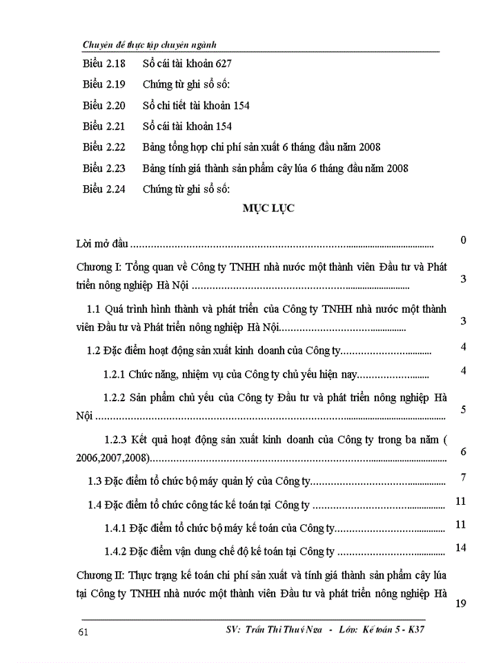 image for page Kế toán chi phí sản xuất và tính giá thành sản phẩm cây lúa tại công ty tnhh nhà nước một thành viên đầu tư & phát triển nông nghiệp hà nội