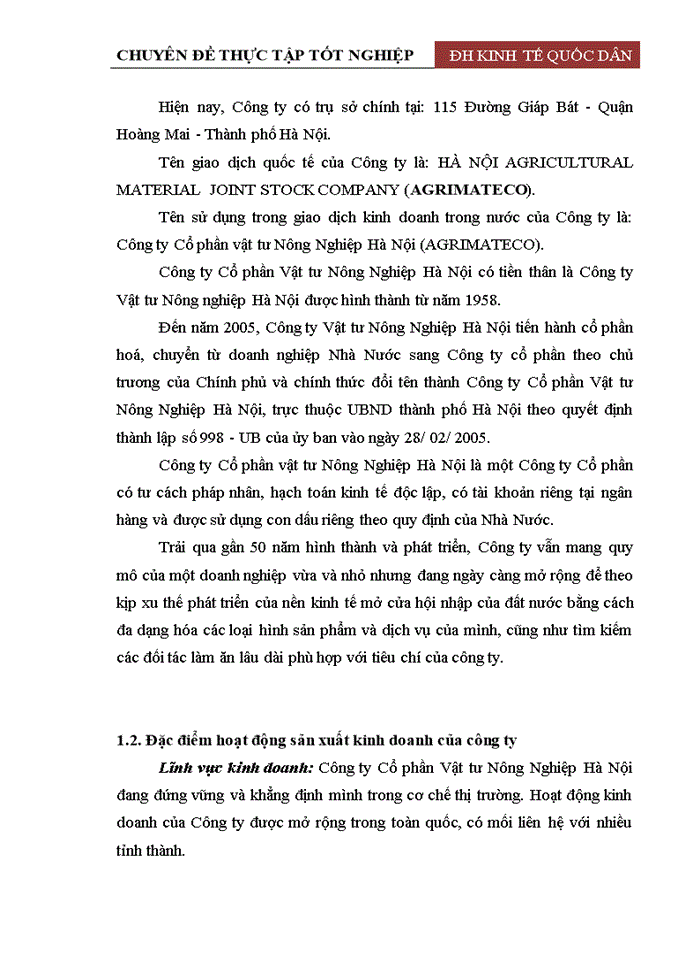 image for page Hoàn thiện công tác kế toán bán hàng và xác định kết quả bán hàng tại công ty Cổ phần Vật tư nông nghiệp Hà Nội