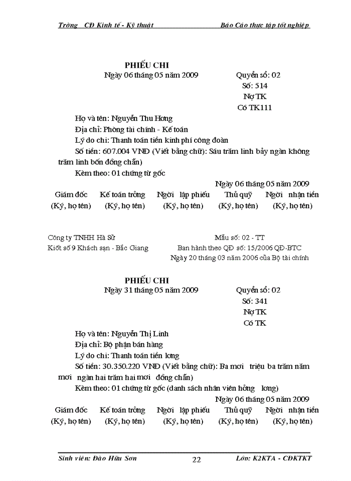 image for page Kế toán tiền lương và các khoản trích theo lương tại Công Ty TNHH Hà Sử
