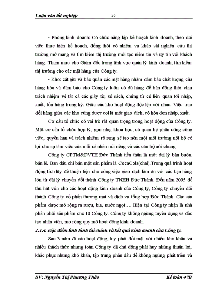 image for page Hoàn thiện kế toán bán hàng và xác định kết quả kinh doanh tại Công ty cổ phần thương mại và dịch vụ tổng hợp Đức Thành
