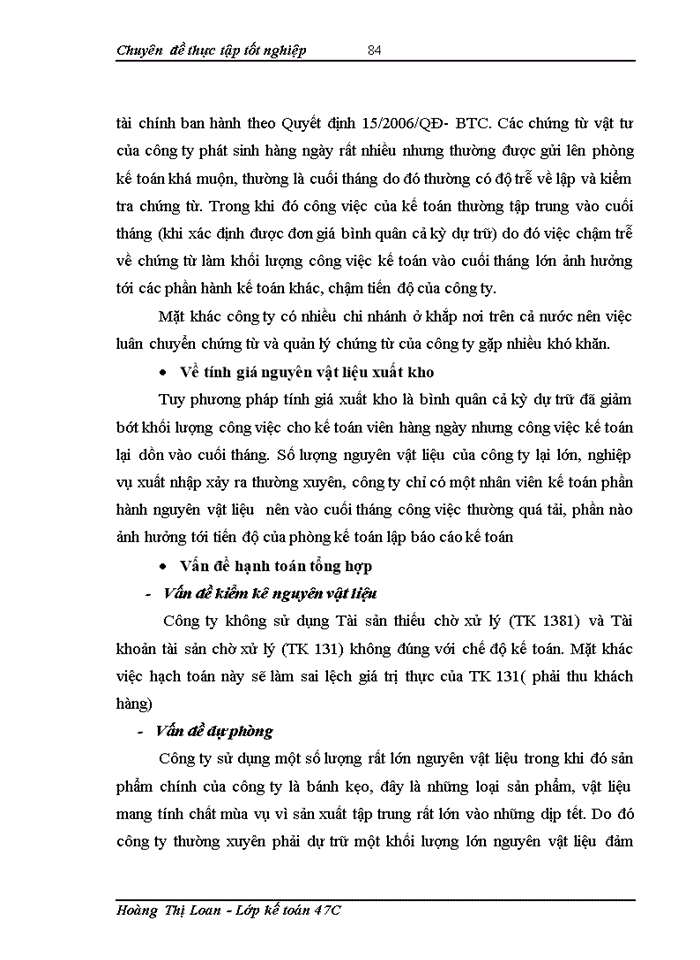 image for page Một số vấn đề nhằm hoàn thiện công tác kế toán nguyên vật liệu tại công ty cổ phần bánh kẹo cao cấp Hữu Nghị.