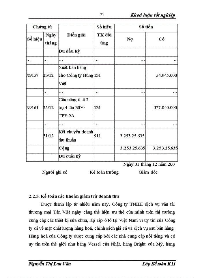 image for page Hoàn thiện kế toán tiêu thụ hàng hoá và xác định kết quả tiêu thụ tại Công ty TNHH dịch vụ vận tải thương mại –Tân Việt