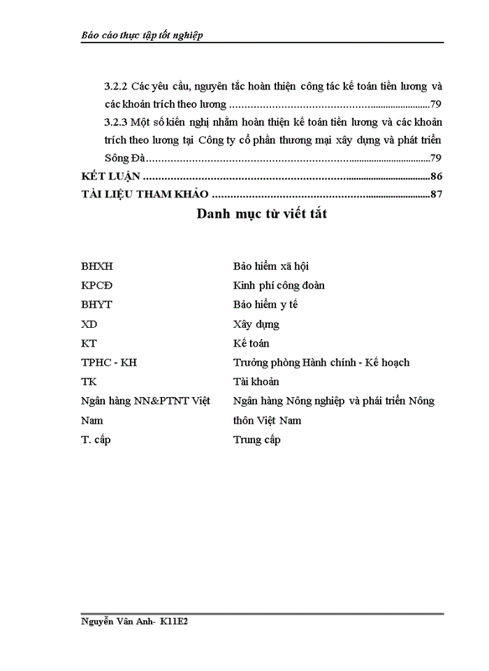 image for page Thực trạng kế toán tiền lương và các khoản trích theo lương tại Công ty cổ phần thương mại xây dựng và phát triển Sông Đà