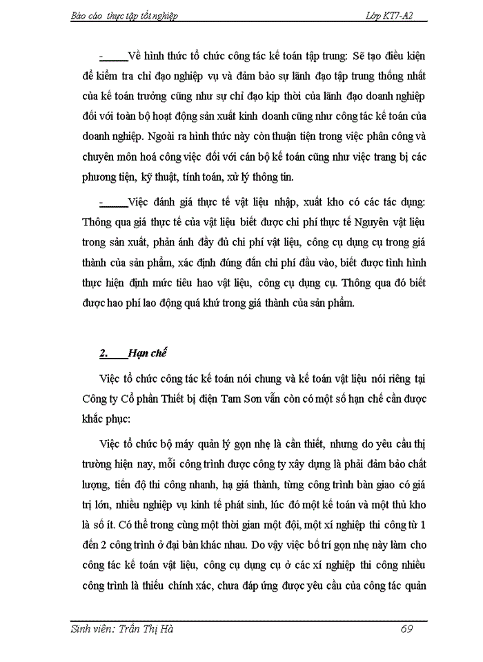 image for page Hoàn thiện kế toán nguyên vật liệu và công cụ dụng cụ tại Công ty Cổ phần Thiết bị điện Tam Sơn