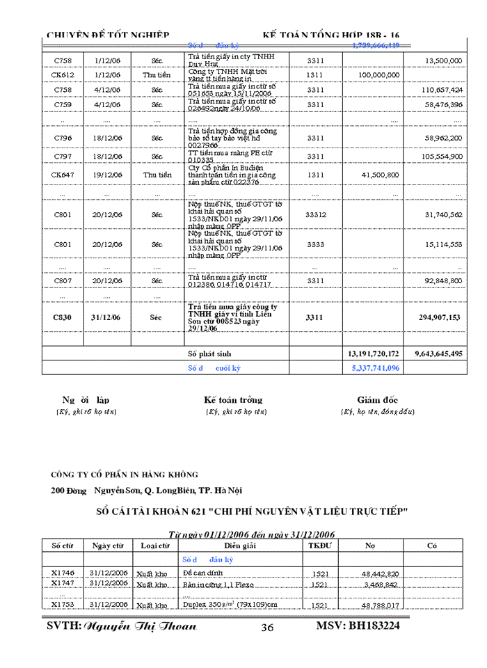 image for page Tổ chức hạch toán kế toán nguyên liệu, vật liệu tại Công ty Cổ phần In Hàng không