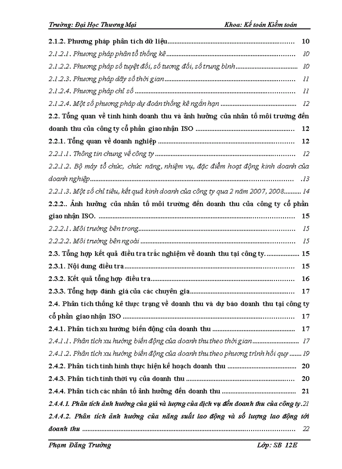image for page Vận dụng một số phương pháp thống kê để phân tích doanh thu và dự báo doanh thu tại công ty Cổ phần giao nhận ISO