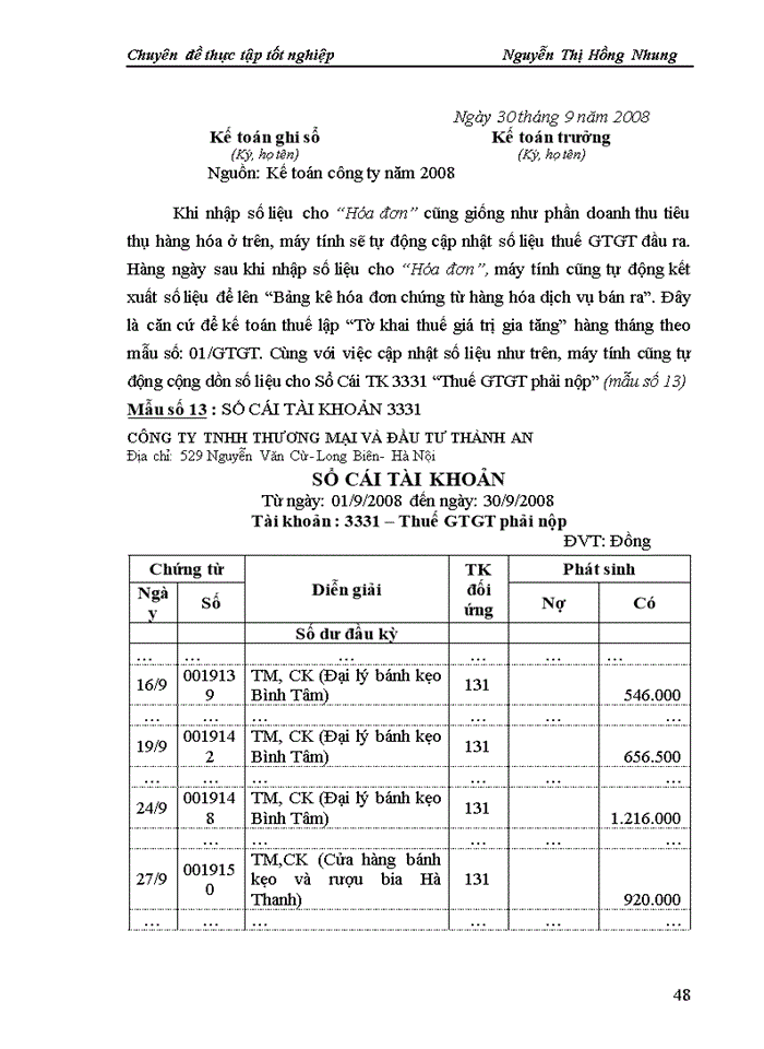 image for page Hoàn thiện công tác kế toán bán hàng và xác định kết quả bán hàng tại Công ty TNHH Thương mại và Đầu tư Thành An