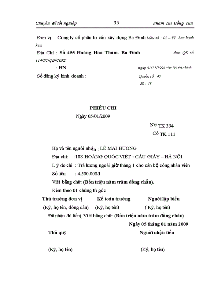 image for page Hoàn thiện kế toán tiền lương và các khoản trích theo lương tại Công ty cổ phần tư vấn đầu tư xây dựng Ba Đình