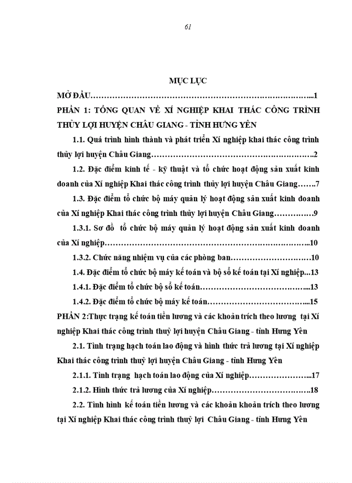 image for page Kế toán tiền lương và các khoản trích theo lương tại Xí nghiệp Khai thác công trình thủy lợi  huyện Châu Giang - tỉnh Hưng Yên thuộc Công ty Khai thác công trình thủy lợi tỉnh Hưng Yên