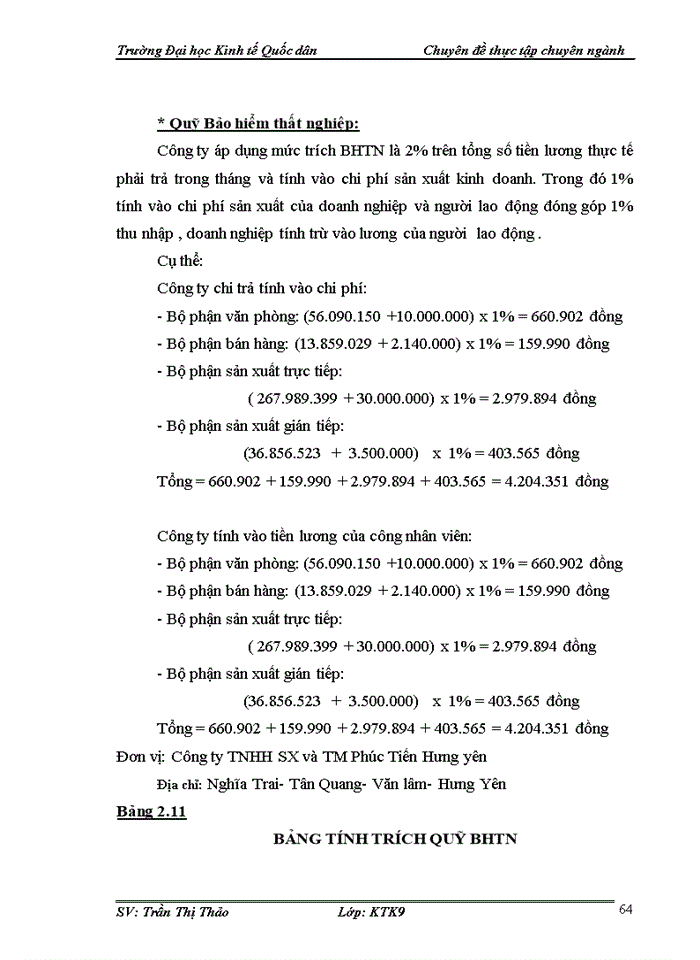 image for page Công tác tổ chức kế toán tiền lương và các khoản trích nộp theo lương tại  Công ty TNHH SX và TM  Phúc Tiến Hưng Yên