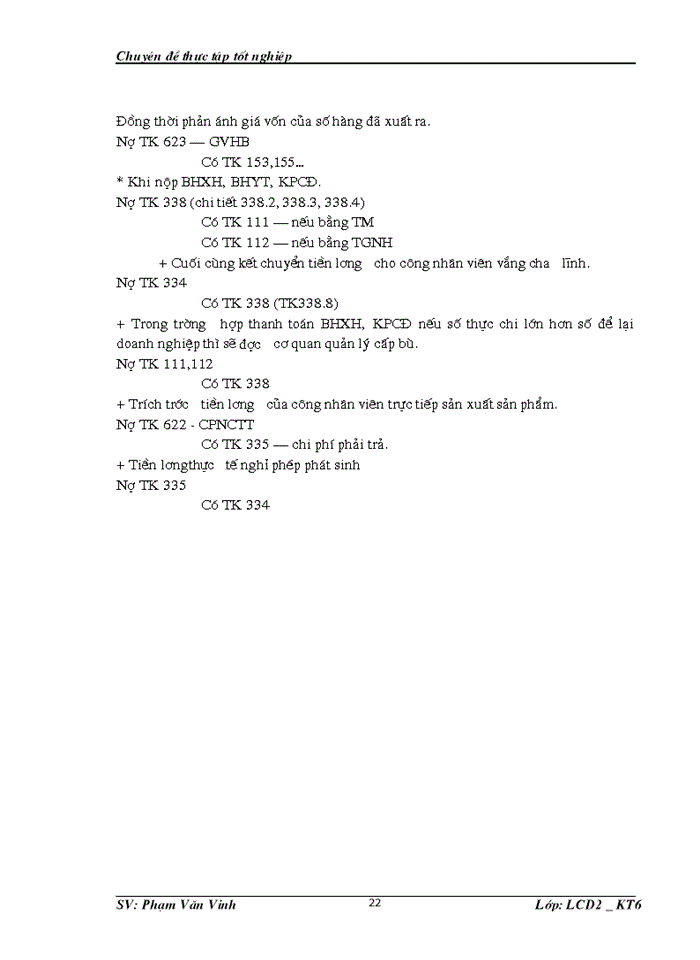 image for page Kế toán tiền lương và các khoản trích theo lương tại  Công ty TNHH Tiến Phát.