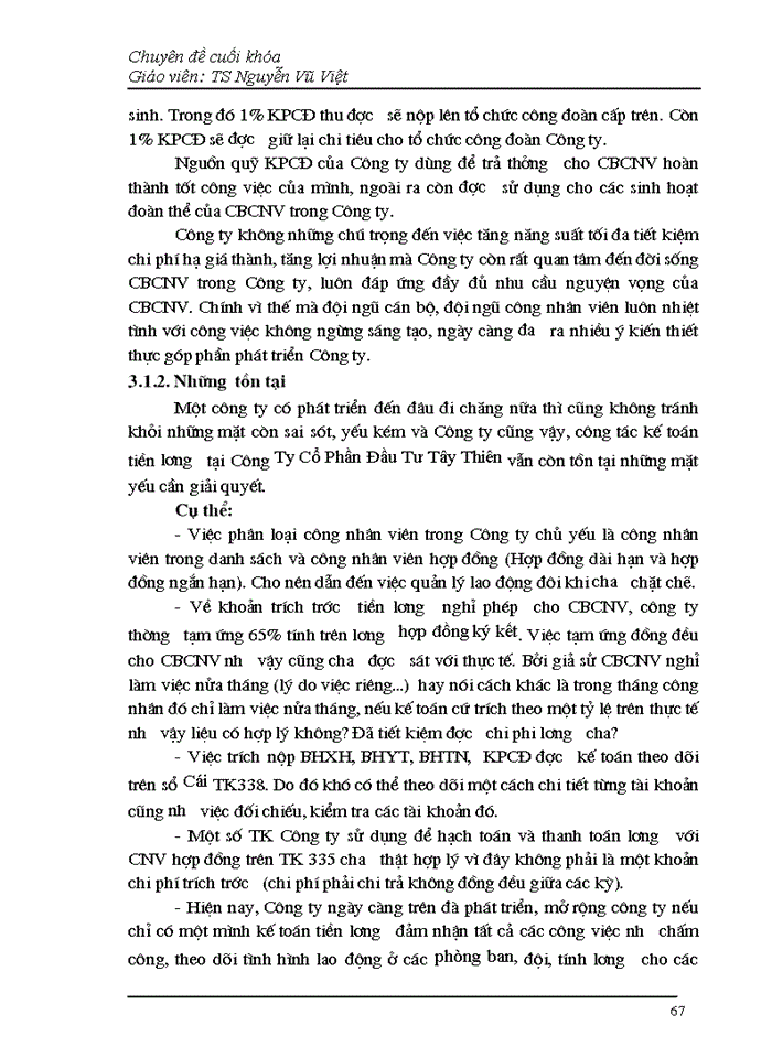 image for page Kế toán tiền lương và các khoản trích theo lương tại Công Ty Cổ Phần Đầu Tư Tây Thiên