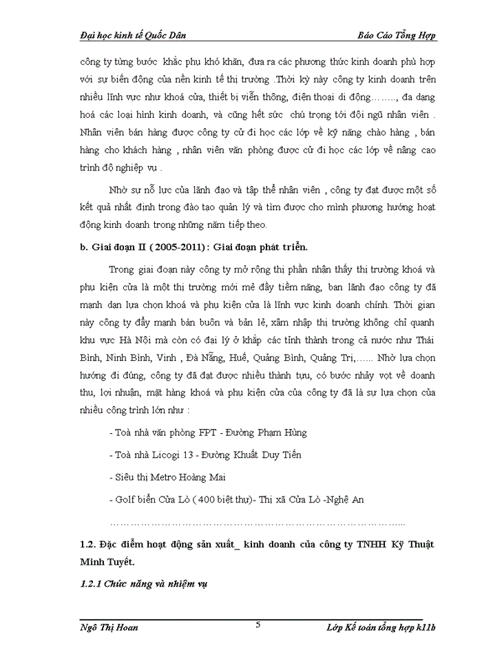 image for page Tổ chức bộ máy kế toán và hệ thống kế toán tại Công ty TNHH Kỹ Thuật Minh Tuyết.